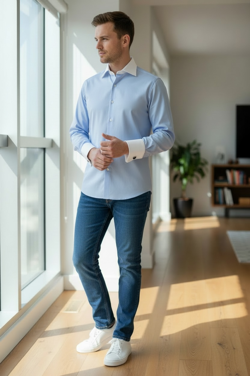 The Dhuke Non-Iron Peter-Pan Collar Shirt
